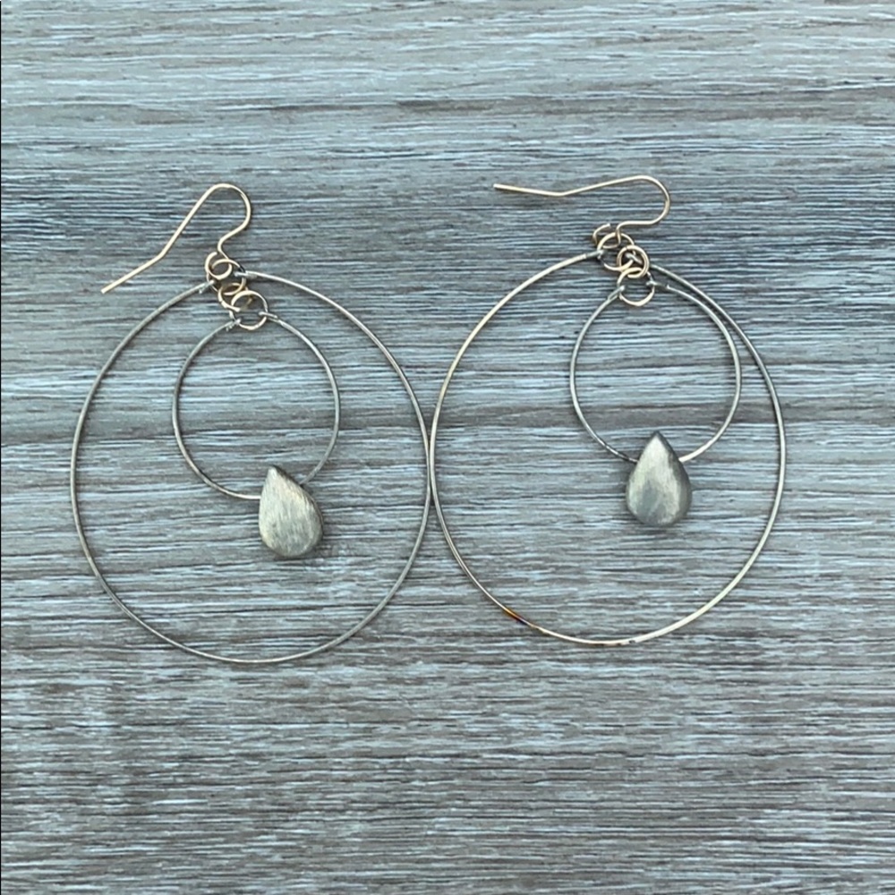 ❤️ Gorjana Gold Double Hoop Earrings